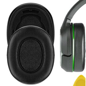 geekria quickfit ear pads for turtle beach stealth elite 800 headphones ear cushions, headset earpads, ear cups cover repair parts (black)
