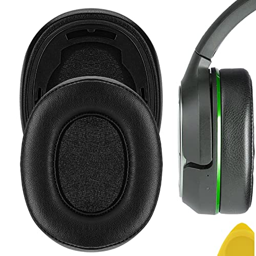 Geekria QuickFit Ear Pads for Turtle Beach Stealth Elite 800 Headphones Ear Cushions, Headset Earpads, Ear Cups Cover Repair Parts (Black)