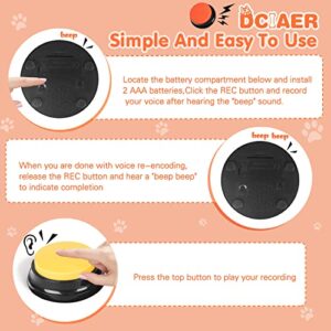 DCIAER Dog Buttons for Communication,Talking Buttons for Dogs,6 Recordable Sound Buttons + 24 Scene Patterns + 1 Dog Button Mat+ 12 AAA Batteries，30 Seconds Dog Buttons for Pet Sound Training Toy