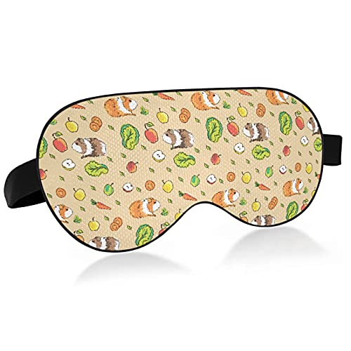 Guinea Pigs Pets Food Bird Eye Fabric Sleep Mask, Blindfold, Super Smooth Eye Mask