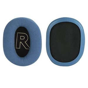 Geekria Comfort Velour Replacement Ear Pads for Logitech G Pro, G Pro X, G Pro X League of Legends Edition G Pro X 2 Headphones Ear Cushions, Headset Earpads, Ear Cups Repair Parts (Blue)