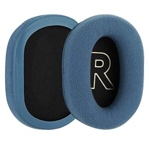 Geekria Comfort Velour Replacement Ear Pads for Logitech G Pro, G Pro X, G Pro X League of Legends Edition G Pro X 2 Headphones Ear Cushions, Headset Earpads, Ear Cups Repair Parts (Blue)