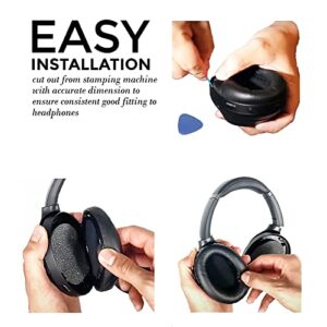 Lambskin XM3 Earpads for Sony WH-1000XM3 Headphones Replacement 1000 XM 3 Real Sheepskin Leather Ear Pads Cushions Earmuffs Cups 1000XM3 (Black)