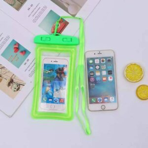 universal floating waterproof phone pouch holder, dry bag with strap, compatible with iphone 13/12/11 pro max/pro/8 plus, galaxy s22/s21/s20/s10/note 20/10/9 up to 6.7" (green)