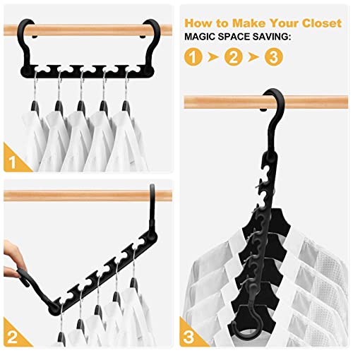 20-Pack-Closet-Organizers-and-Storage,Closet-Organizer-Hangers 5 Holes Hangers-Space-Saving for Heavy Clothes Wardrobe Closet,Dorm-Room-Essentials for College Students Girls Home Bedroom Organization