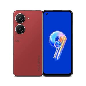 asus zenfone 9 5g 128gb 8gb ram factory unlocked (gsm only | no cdma - not compatible with verizon/sprint) - red