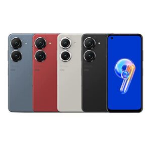 ASUS Zenfone 9 5G 128GB 8GB RAM Factory Unlocked (GSM Only | No CDMA - not Compatible with Verizon/Sprint) - Red