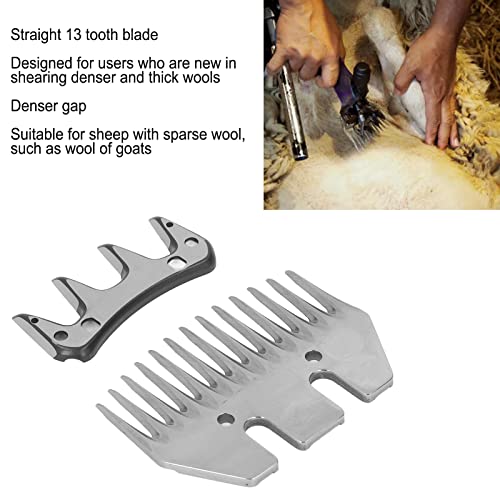 Sheep Shears Blade High Carbon Steel Straight 13 Tooth Electric Wool Cutter Goat Clipper Scissor Accessories Replacement