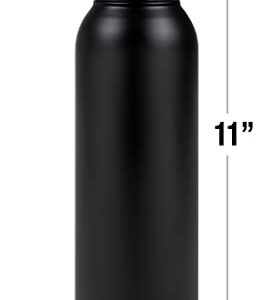 Batman OFFICIAL Batman Nightwing Logo Pattern 24 oz Insulated Canteen Water Bottle, Leak Resistant, Vacuum Insulated Stainless Steel with Loop Cap, Black