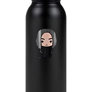 Harry Potter OFFICIAL Snape Cute Chibi Character 24 oz Insulated Canteen Water Bottle, Leak Resistant, Vacuum Insulated Stainless Steel with Loop Cap, Black