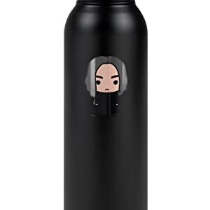 Harry Potter OFFICIAL Snape Cute Chibi Character 24 oz Insulated Canteen Water Bottle, Leak Resistant, Vacuum Insulated Stainless Steel with Loop Cap, Black