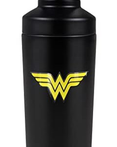 Dco - Logo OFFICIAL Wonder Woman Logo 18 oz Insulated Water Bottle, Leak Resistant, Vacuum Insulated Stainless Steel with 2-in-1 Loop Cap