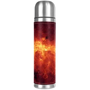 the milky way galaxy vacuum insulated water bottle stainless steel thermos flask travel mug coffee cup double walled 17 oz