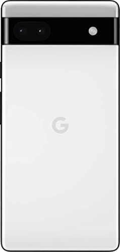 Google Pixel 6A 5G 128GB 6GB RAM Factory Unlocked (GSM Only | No CDMA - not Compatible with Verizon/Sprint) Global Version - Chalk