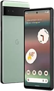 google pixel 6a 5g 128gb 6gb ram factory unlocked (gsm only | no cdma - not compatible with verizon/sprint) global version - sage