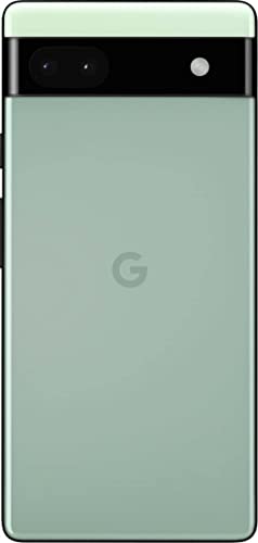 Google Pixel 6A 5G 128GB 6GB RAM Factory Unlocked (GSM Only | No CDMA - not Compatible with Verizon/Sprint) Global Version - Sage