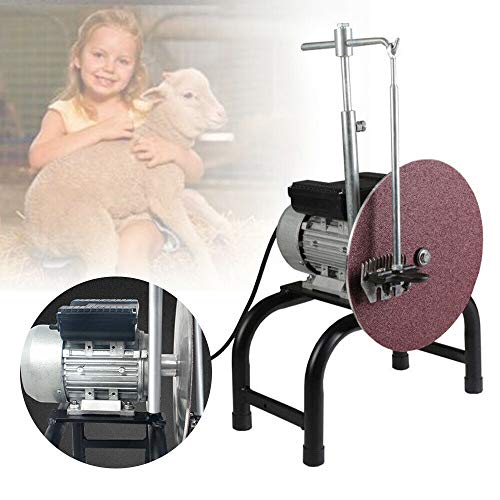 GDAE10 480W 110V Electric Sheep Clipper Grinder Goat Shearing Sharpener Grinding Machine Animal Goat Grooming Shearing Machine Blade (13.7 * 9.8 * 20in)