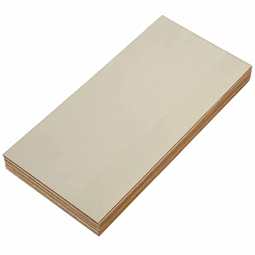 10Pcs Rectangle Blank Wooden Sheets Wood Slices DIY Wood Sheets for Home Decoration Party Ornaments