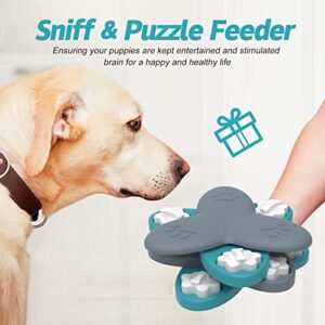 Dog Puzzle Toys - Interactive Dog Toys Provides IQ Training & Mental Enrichment, Rotatable Dog Treat Dispenser for Puppy, Medium Dogs and Large Dogs