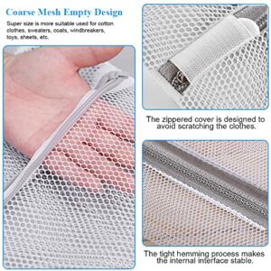 Mesh Laundry Bags, iDeep 3Pcs Durable Reusable Laundry Bags for Delicates with Premium Zipper, 23.6*23.6 inch Washing Bags for Washing Machine, Travel Storage Organize Bag for Clothes,Sheet, Shoes