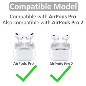 3 Pairs (Double Flange) Ear Tips Compatible with AirPods Pro 1st and 2nd, S/M/L Silicone (Fit in Case) Flexible Noise Reduce Earplug Earbuds Eartips Compatible with AirPods Pro 2 and 1 - White