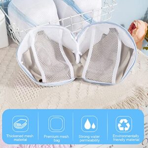 Bra Wash Bags, iDeep 3Pcs Thicken Mesh Lingerie Bra Washing Bag with Zipper for Washing Machine,Bra Laundry Bag for Bras Lingerie, Laundry,Stocking,Underwear and Delicates