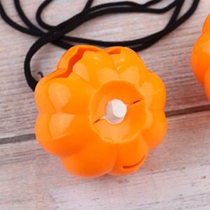 BESTOYARD Flash Toys 4 Pcs LED Light Pumpkin Pendant Necklace Halloween led Necklace Halloween Light up Necklace Up Halloween Pumpkin Skull Necklace