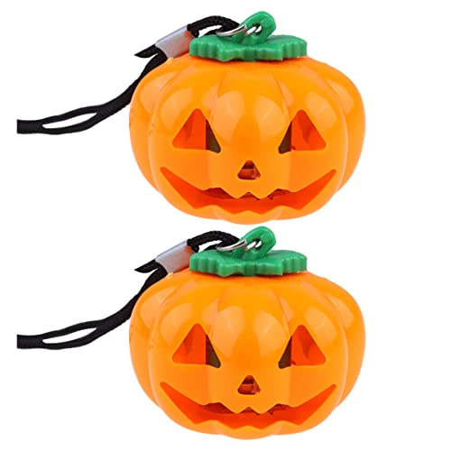 BESTOYARD Flash Toys 4 Pcs LED Light Pumpkin Pendant Necklace Halloween led Necklace Halloween Light up Necklace Up Halloween Pumpkin Skull Necklace