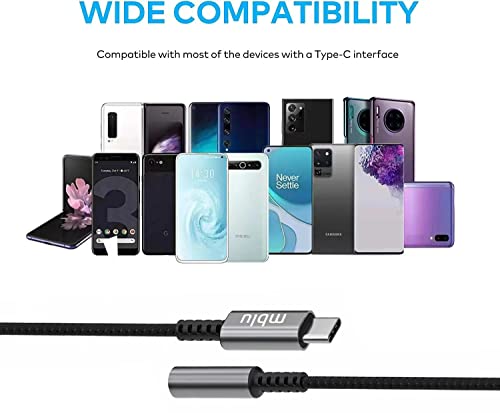 mblu MEIZU USB C to 3.5mm Audio Adapter,Headphone Aux Jack Dongle Compatible with MEIZU 20 18 Samsung S23 Ultra S21 Note20, Pixel 6 Pro