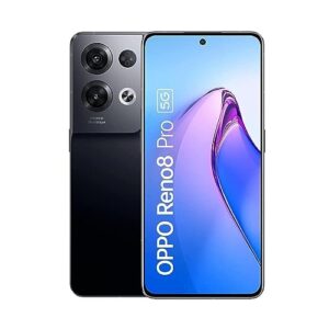 oppo reno 8 pro dual-sim 256gb rom + 8gb ram (gsm only | no cdma) factory unlocked 5g smartphone (glazed black) - international version