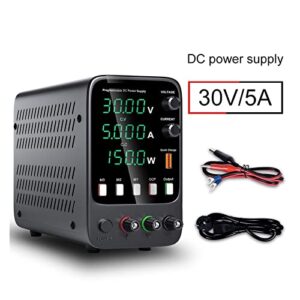 EZGA DC Power Supply Variable Adjustable DC Power Supply Laboratory Programmable Memory Function Power Supply Switching Power Supply Current Stabilizer for Spectrophotometer and lab Equipment Repair