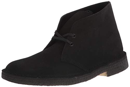 Clarks Men's Desert Chukka Boot, Black Suede 1, 8