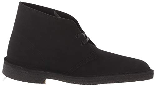 Clarks Men's Desert Chukka Boot, Black Suede 1, 8