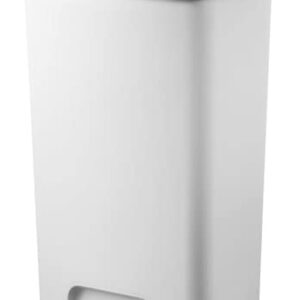 DCLINA Better Homes & Gardens 11.9 gal Plastic Rectangular Kitchen Step Garbage Can, Gray (White)