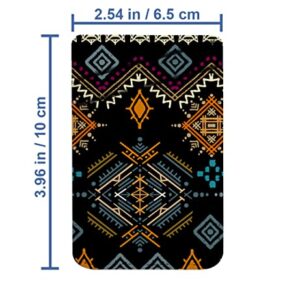 Diascia Pack of 2 - Cellphone Stick on Leather Cardholder ( Ethno Ethnic Boho Pattern Pattern ) ID Credit Card Pouch Wallet Pocket Sleeve