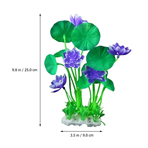 BESTOYARD Artificial Plants Artificial Plants 3pcs Flower Fish Tank Aquarium Plants Fish Tank Flower Ornament Artificial Aquarium Plants Decor 4pcs Plastic Glass Containers Glass Containers