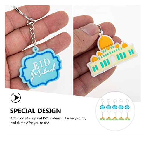 PRETYZOOM Eid Festival Key Ring Eid Ramadan Keychains ramadan decoration mini quran keychain ramadan wallet keychain Mini Keychain Pocket Bag Hanging Pendant