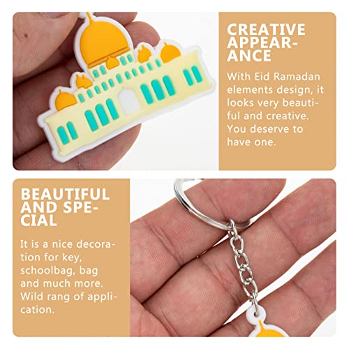 PRETYZOOM Eid Festival Key Ring Eid Ramadan Keychains ramadan decoration mini quran keychain ramadan wallet keychain Mini Keychain Pocket Bag Hanging Pendant