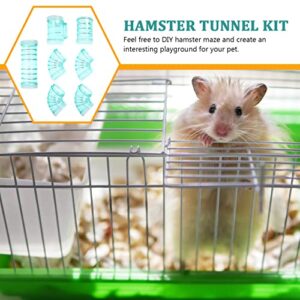 Hamster Bed Hamster Tubes Set, Hamster Tunnel Hamster Tubes and Tunnels Hamster cage Tubes Hamster Tunnels for Small Animal Hideout