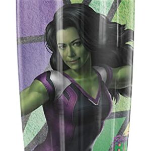 Logovision She-Hulk OFFICIAL Graffiti Stainless Steel 20 oz Travel Tumbler, Vacuum Insulated & Double Wall with Leakproof Sliding Lid | Great for Coffee/Hot Drinks and Cold Beverages