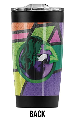 Logovision She-Hulk OFFICIAL Graffiti Stainless Steel 20 oz Travel Tumbler, Vacuum Insulated & Double Wall with Leakproof Sliding Lid | Great for Coffee/Hot Drinks and Cold Beverages