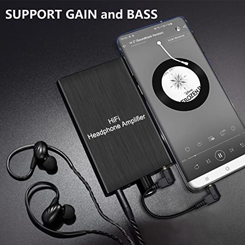 LVY Headphone AmplifierAudio Volume Adjustment Amp, 3.5mm Audio Headphone Amplifier Compatible Laptop/MP3/MP4/Phones/Computer and Various (AA015 Headphone Amplifier)