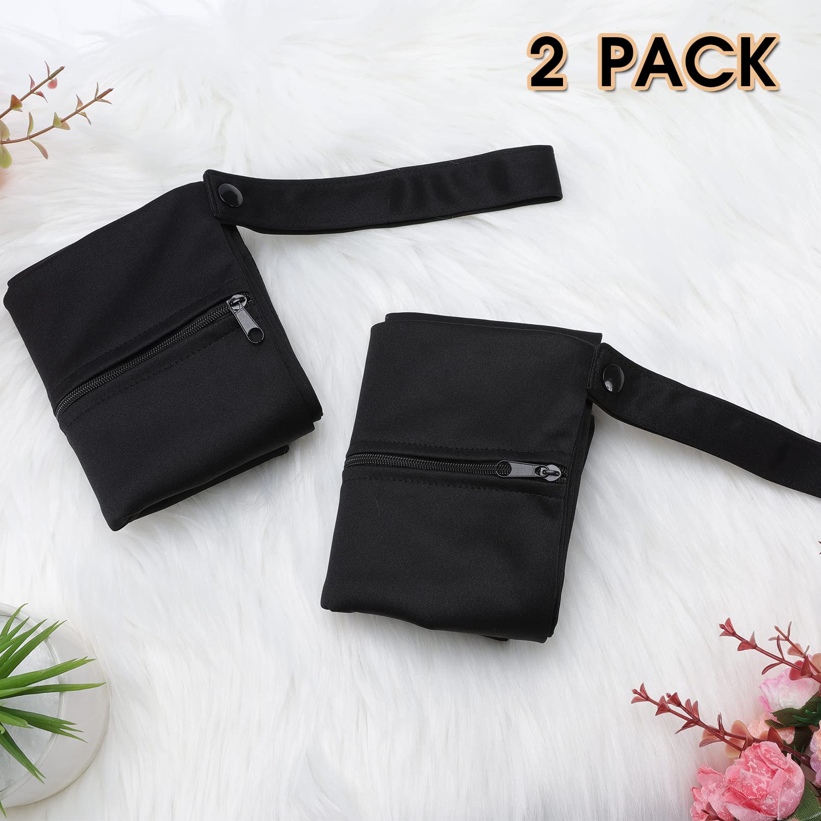 2 Pack Travel Laundry Bag,Large Wet Dry Bags,Waterproof Gym Laundry Bag,Washable Wet Bag for Swimsuit,Reusable Dirty Clothes Bag Swimsuit Bag with Handle for Gym Beach Wet Clothes Swimming Yoga,Black