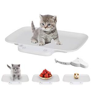 kytree pet digital scale, puppy scale kitchen weight scale, measures small animals with 33 lb/15 kg, multi-function portable electronic scale digital weight for pets