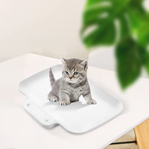 Kytree Pet Digital Scale, Puppy Scale Kitchen Weight Scale, Measures Small Animals with 33 lb/15 kg, Multi-Function Portable Electronic Scale Digital Weight for Pets