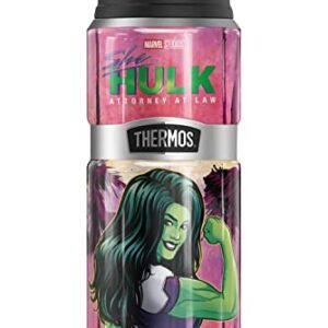 She-Hulk OFFICIAL Palm Trees THERMOS STAINLESS KING Stainless Steel Drink Bottle, Vacuum insulated & Double Wall, 24oz