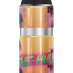 She-Hulk OFFICIAL Palm Trees THERMOS STAINLESS KING Stainless Steel Drink Bottle, Vacuum insulated & Double Wall, 24oz