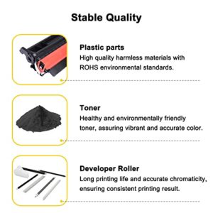 Toner Bank 58A CF258A Compatible Toner Cartridge with Chip Replacement for HP 58A CF258A 58X CF258X Pro M404n M404dn M404dw MFP M428fdw M428fdn M428dw M404 M428 Printer (Black, 2 Pack)