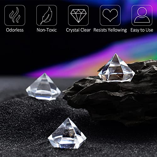 UV Resin - DIYcraft Odorless Crystal Clear Hard Resin 200g, Fast Curing Epoxy Resin for DIY Resin Molds, Jewelry Making - Suitable Art Craft Beginner UV Resin Jewelry Making Kit