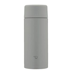 zojirushi sm-zb36-hm water bottle, screw, stainless steel mug, seamless, direct drinking, 12.2 fl oz (360 ml), medium gray